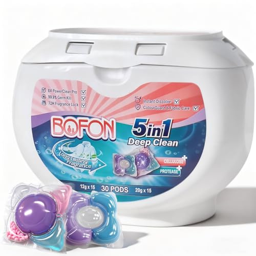 Color Waschmittel Wäsche Pods 15×12 g+15×20 g –Wäschepods mit exklusiven Düften von IFF, Givaudan & Firmenich | 24‑h Mikrokapsel‑Duft | 10× Reinigungskraft bei 20 °C | Biologisch abbaubar, baby-sicher