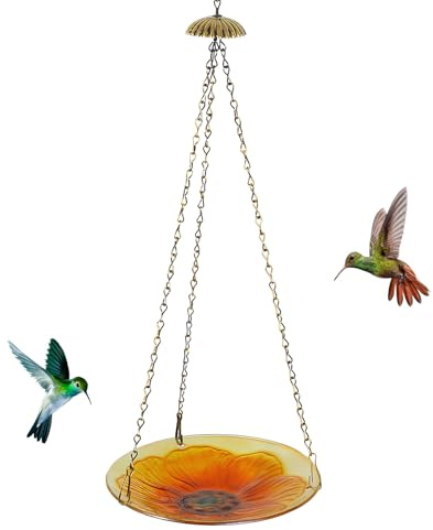 para Colibríes | Bandeja de Alimento Refinada como Elemento Decorativo,Bebedero De Plato para Aves,Uso en Jardín, Patio, Jardín Trasero, Porche, Balcón, Parque y Árbol