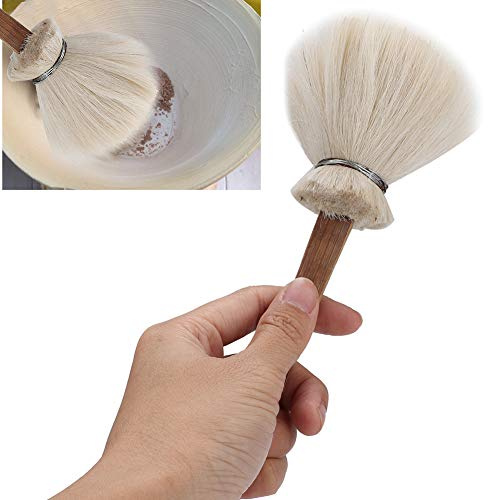 Hair Hake Brush Pottery Art Cleaning Brush DIY Clay Ceramic Water Replenishing Brushing Modeling Tool(Big pen medium)