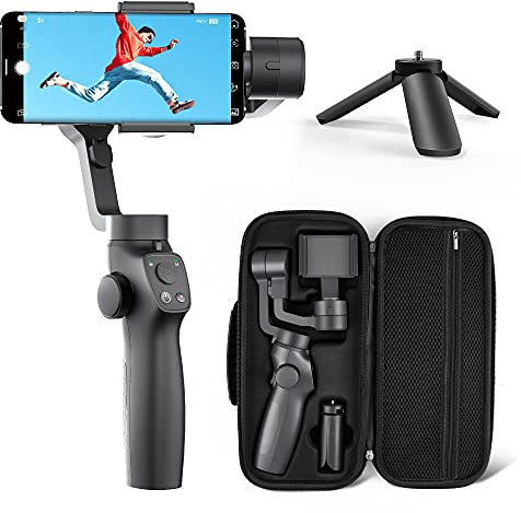 Gimbal VÂNTOP Nimbal M3 Stabilisator Smartphone med 3 Axis, 15 timmars batteritid, med fodral och ministativ, anti-shake utan läckage för iPhone Samsung Huawei Xiaomi