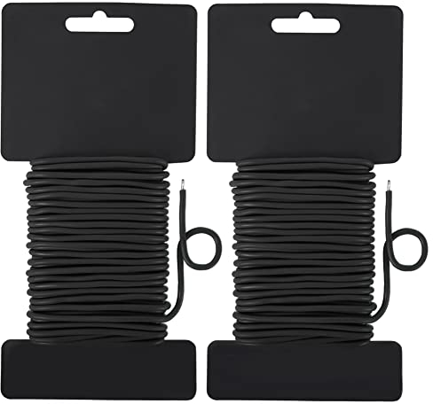 Shintop Garden Wire, 2.8mm 65.6 Feet Flexible Soft Garden Twist Ties for Gardening, Home, Office Plants and Cable Ties(Black)