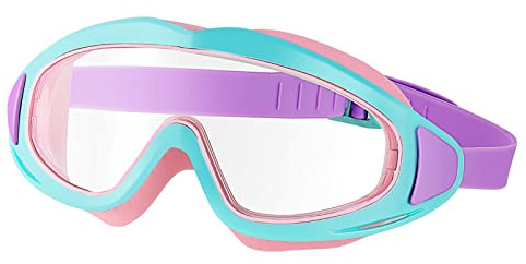 Firtink Kids Swimming Goggles Anti Fog Waterproof Swim Goggles With Adjustable Strap Wide View Swim Swimming Goggle For Kids Girls Pool Swiming Pratice, (ERLVEM7565)