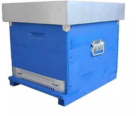 Mondo Ape Arnia per Api - Arnia Cubo (Box) - Dadant Blatt - 10 favi - Arnia Api - Apicoltura Assemblata Colorata
