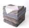Microfibre Cleaning Cloths - 6 Pack - 32 x 32cm - Multi Purpose, Washable & Reusable Micro fibre - Blue Striped & Grey Striped - Kitchen Bathroom Car Microfiber Cleanling Cloths for Home (Pack 10)