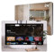 SYLVOX Smart Mirror Badezimmer Fernseher, Badspiegel TV 24 Zoll FHD | IP66 Wasserdicht 12V Google TV | 1080P Touch Button WiFi Bluetooth Google Assistant für Hotel Gym Sauna(Wandhalterung)