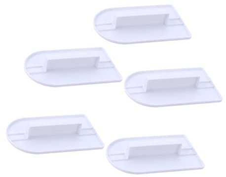 ABOOFAN 5piezas Espátulas Para Decoración Paleta Para Alisar Tartas Raspador De Pasteles Para Alisar Fondant Repostería Blancas Utensilios De Cocina