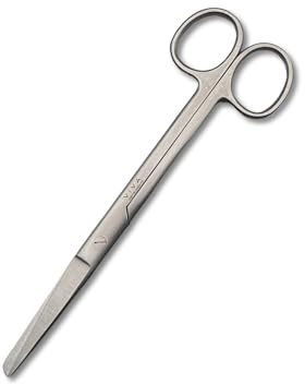 Forbici multiuso per primo soccorso, 12 cm, in acciaio inox, affilate/smussate, per infermieri, uso domestico, ufficio o professionale