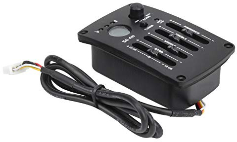 Pastilla de preamplificador de guitarra acústica con ecualizador de 4 bandas y sintonizador integrado, ecualizador SE-4N para un control de sonido mejorado