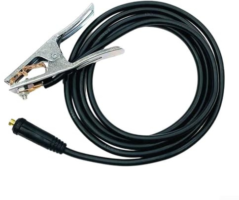 Abrazadera de plasma de cobre alambre de tierra para máquinas de soldadura 300A 10 compatibilidad de cable cuadrado longitudes opcionales 2m 4m 5m diseñado para conexión a tierra efectiva (2 metros)