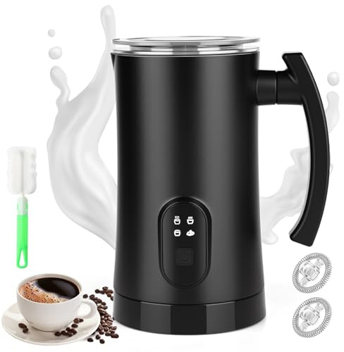 SternSinn® 400W Espumador Leche Electrico, Milk Frother Automático, Fácil de Limpiar, Ideal para Capuchino, Café con Leche, Macchiato y Chocolate Caliente, para la Oficina, el Hogar y para Regalar