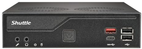 Shuttle Slim PC Barebone DH810 LGA1851 24/7 2x LAN HDMI 2.1 DP USB-C 120W (PIB-DH810001)