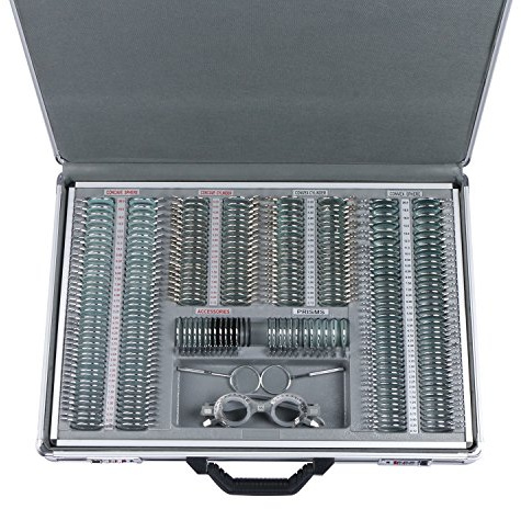 UCanSee 266 pcs Optical Trial Lens Set Kit Metal Rim Aluminum Case
