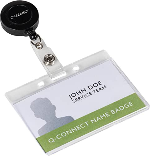 Q-Connect Retractable Badge Reel 60cm (10 Pack)