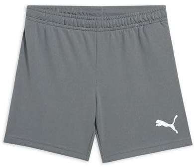 PUMA Teamrise Short Jr Pantalón Corto, Unisex Niños, Gris (Smoked Pearl/Puma White), 12 Años