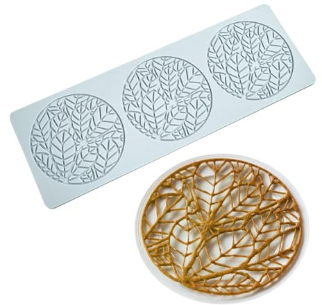 TUKE stampo in silicone a forma di foglia, 3D per cioccolato, caramelle, pizzo, stampi in silicone per pasticceria, zucchero, dessert, cupcake