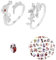 XHBTS Heaven Official's Blessing Rings,Tian Guan Ci Fu Hua Cheng Xie Lian Cosplay Couple Ring Modeschmuck und Aufkleber