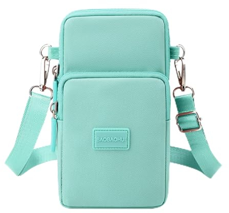 Handytasche Zum Umhängen Damen Handy Tasche Damen Umhänge Handy Handtasche Zum Umhängen Handytasche Mit GeldböRse Zum UmhäNgen Handy UmhäNgetasche Handy UmhäNgetasche für Ausflug Einkauf (TüRkis)