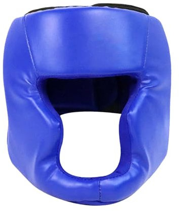 Kopfschutz Boxen Erwachsene Herren Damen, PU Leder Kopfschützer für Kampfsport Kickboxen Sparring Thaiboxen Training, Muay Thai Sparring Kampfsport Karate Taekwondo MMA Boxhelm Gesichtsschutz