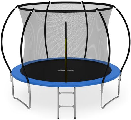 GALACTICA Trampoline 10FT with Safety Net & Ladder, Enclosure, Toddler Trampoline for 3+, Kids, Outdoor, Waterproof, Easy Assembly
