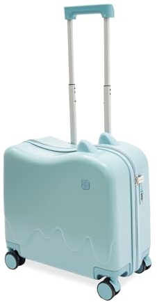 Charocean Valise pour enfants à chevaucher, Trolley enfant Valise de voyage pour enfants avec barre de traction et serrure à mot de passe, Valise à roulettes Valise enfant pour filles et garçons de 3