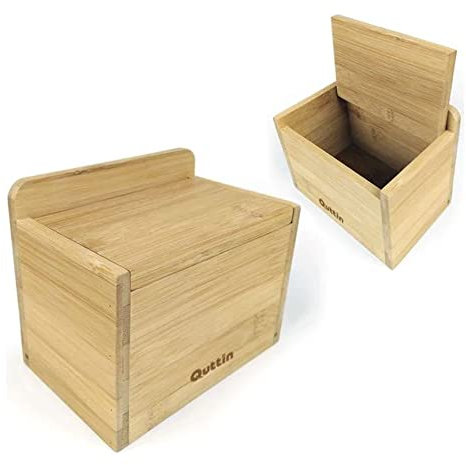 Quttin S2201964 Salero con Tapa, 14 x 9 x 9.5 cm