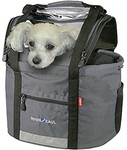 Rixen und Kaul Korbtasche Doggy Doggy GRAU grau 0302GR 4030572002221 +Flicken
