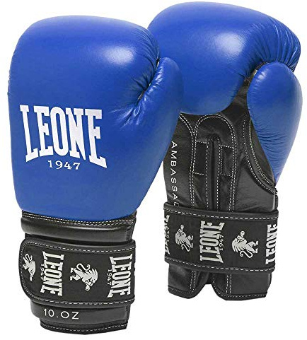 LEONE 1947 Guantes DE Boxeo Ambassador Azul/12 oz, GN207