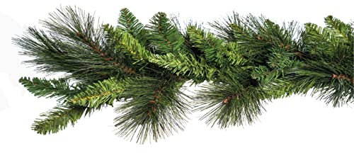 Magie di Natale Ghirlanda dietro porta Milton in PP effetto aghi di Pino, corona per decorazioni natalizie (270 cm, Aghi di Pino)