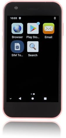 Smartphone XS12 Mini 4G Sbloccato, il più Piccolo Telefono Cellulare Android XS 12 4G, Touch Screen HD Super Piccolo da 3 Sbloccato Ottimo per i Regali degli Studenti, 4GB 32GB (Sakura rosa)