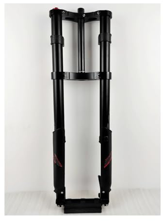 20 26 Zoll Mountain Front Gabel Fahrrad Fett Luft Gabels Federgabel 1-1/8 Konischer Schnee Fahrradgabel Umgekehrter 160mm Federweg Steckachse 15 * 150 Manueller Sperre (Color : Black, Size : 20inch)