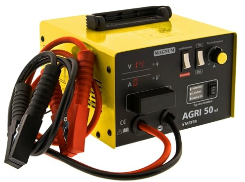 Magnum AGRI 50 v2 Starter – Batterieladegerät mit Starthilfe 12V/24V 50A Booster für Auto, LKW, Traktor – AGM, Gel, LiFePO4 & Wet kompatibel Bestschweissen.de