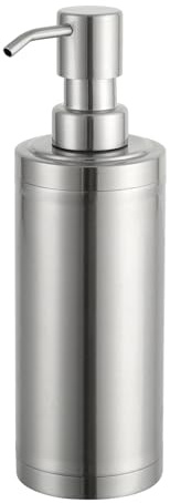 GAPPO Dispensador de jabón de níquel Cepillado, Botella de loción de Manos de Metal de Acero Inoxidable para baño, Dormitorio y Cocina (300 ml)