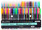60 Stück Glitzer Gelschreiber Gelstifte Multicolor Gel Stift Set für Erwachsene Färbungsbücher Zeichnung Malbücher, mit tollen Farben - metallic, neon, glitter, Gel-Tintenroller (60 Farben)