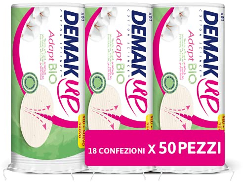 Demak'Up dischetti struccanti Bio Adapt, 18 confezioni da 50 pezzi, 900 pezzi totali
