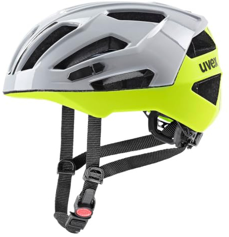 uvex gravel x - säker performancehjälm för dam och herr - individuell storleksanpassning - optimerad ventilation - rhino - neon yellow - 52-57 cm