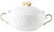 Ceramic Soup Bowl with Handles Serving Bowl Cereal Bowl Ramen Dish Stew Bowl Decorative Tableware with Lid and Spoon for Soup Cereal Stew Chill Miso Soup, 16X10.4X8.5cm
