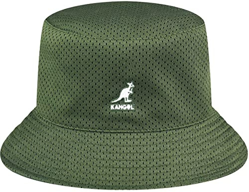 Kangol Coordinates Bucket Wendehut Fischerhut Anglerhut Sommerhut Sonnenhut Stoffhut Damen/Herren - mit Futter Sommer Frühling-Sommer - S (54-55 cm) Oliv