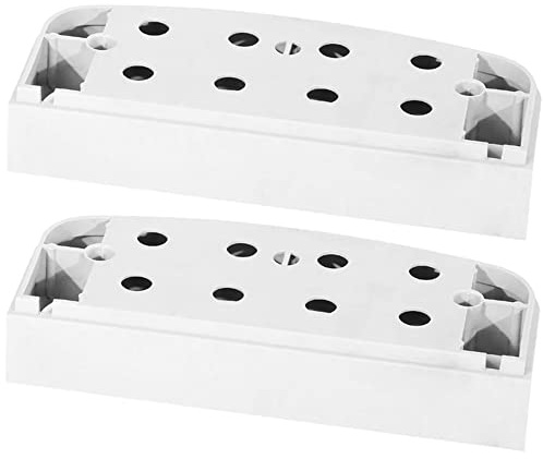 RIP X Adjustable Step Aerobics Workout Platform Stepper - Extension Pair White