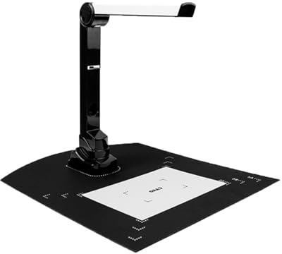 Bärbar dokumentskanner, 12MP bokskanner, USB-dokumentkamera, flerspråkig OCR-igenkänning av AI-teknik, fångststorlek A3, endast Windows