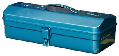 Caja de herramientas Caja de herramientas con pestillo de Metal, caja organizadora impermeable, herramientas plegables, cofre, bandeja de mano ligera, bolsa multiusos Almacenamiento de herramientas(Pe