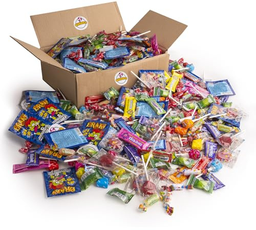 Gimura – 100 Chuches para Relleno de Piñata · Incluye 10 Bolsas de Regalo para Rellenar · Golosinas y Caramelos Sin Gluten · Fiesta Infantil, Cumpleaños, Halloween para Rellenar