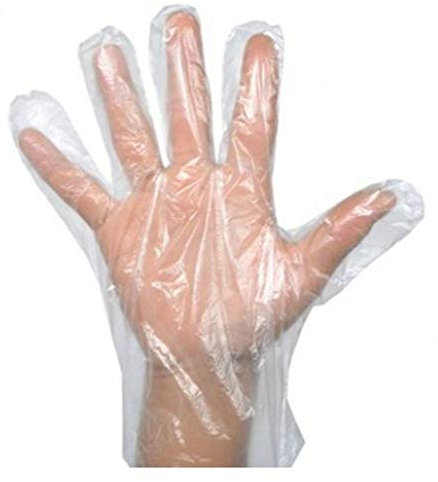 Funky Planet 1000 Durchsichtige Einweghandschuhe Groß L - Einweg Küchenhandschuhe - Lebensmittelgeeignet Handschuhe Latexfrei - Zubehör für Haare Färben - Transparente Handschuhe Einmalgebrauch