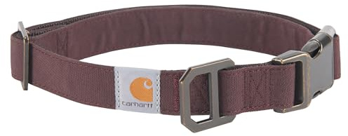 Carhartt Collare per cani a forma di anatra, in nylon, color vino scuro, taglia