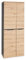 5035GH01 Büroschrank Memphis Kommode Hochschrank Aktenschrank Graphit/Artisan Eiche Nb. ca. 75 x 197 x 38 cm