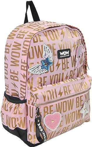 WOW GENERATION Mädchen Wow00065 Rucksack, Rosa, Talla única