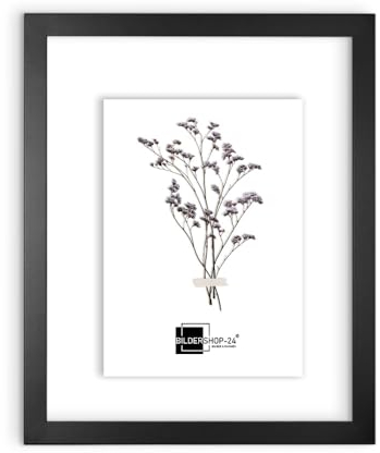 Bildershop-24 Telaio in vetro doppio con doppi vetri, Monza in Nero (opaco) 30x40cm con vetro acrilico, cornice per quadri con doppi vetri