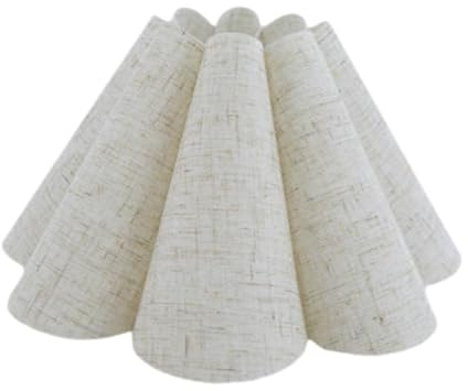 FewNvWa Pantalla para Lámpara de Mesa Moderna – Estilo Floral con Pétalos – Compatible con Casquillos E27 – Ideal para Dormitorio, Sala y Oficina, Patrón, Individual