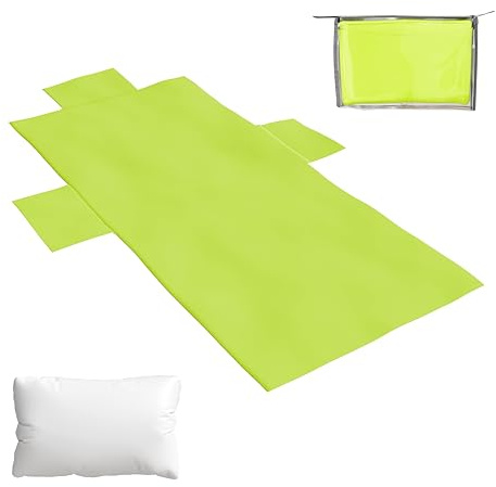 ICE TOYS Telo Mare con Motivo assortite, 190 x 80 cm, con Sacca Contenitore (Lime)