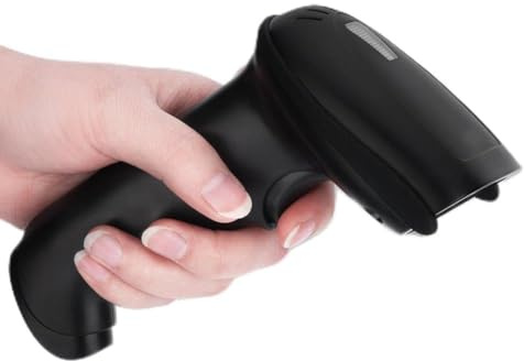 Generic Scanner di Codice a Barre con una Doppia Connessione, Scanner di Codici a Barre per i Supermercati (BLACK)