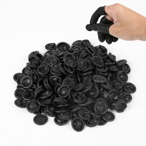 300 stycken fingerlingar, latex, fingertoppsskydd, antistatisk | Fingerskydd vattentätt för tatuering, skönhet, rengöring, kosmetika, medicin, nagelkonst, hantverk